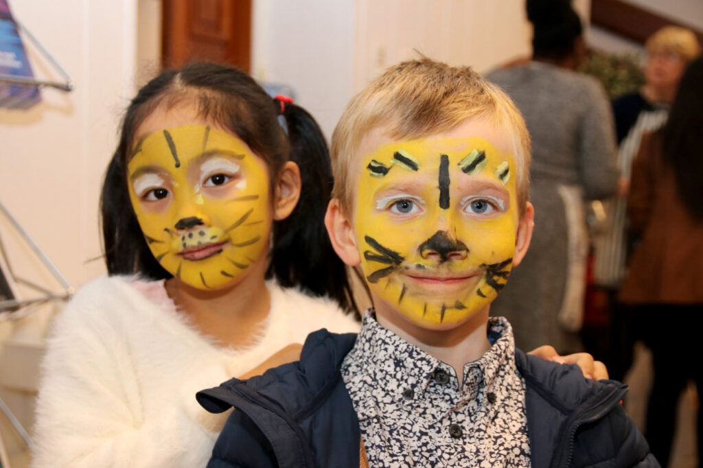 Children's face painting at the Adventist Centre