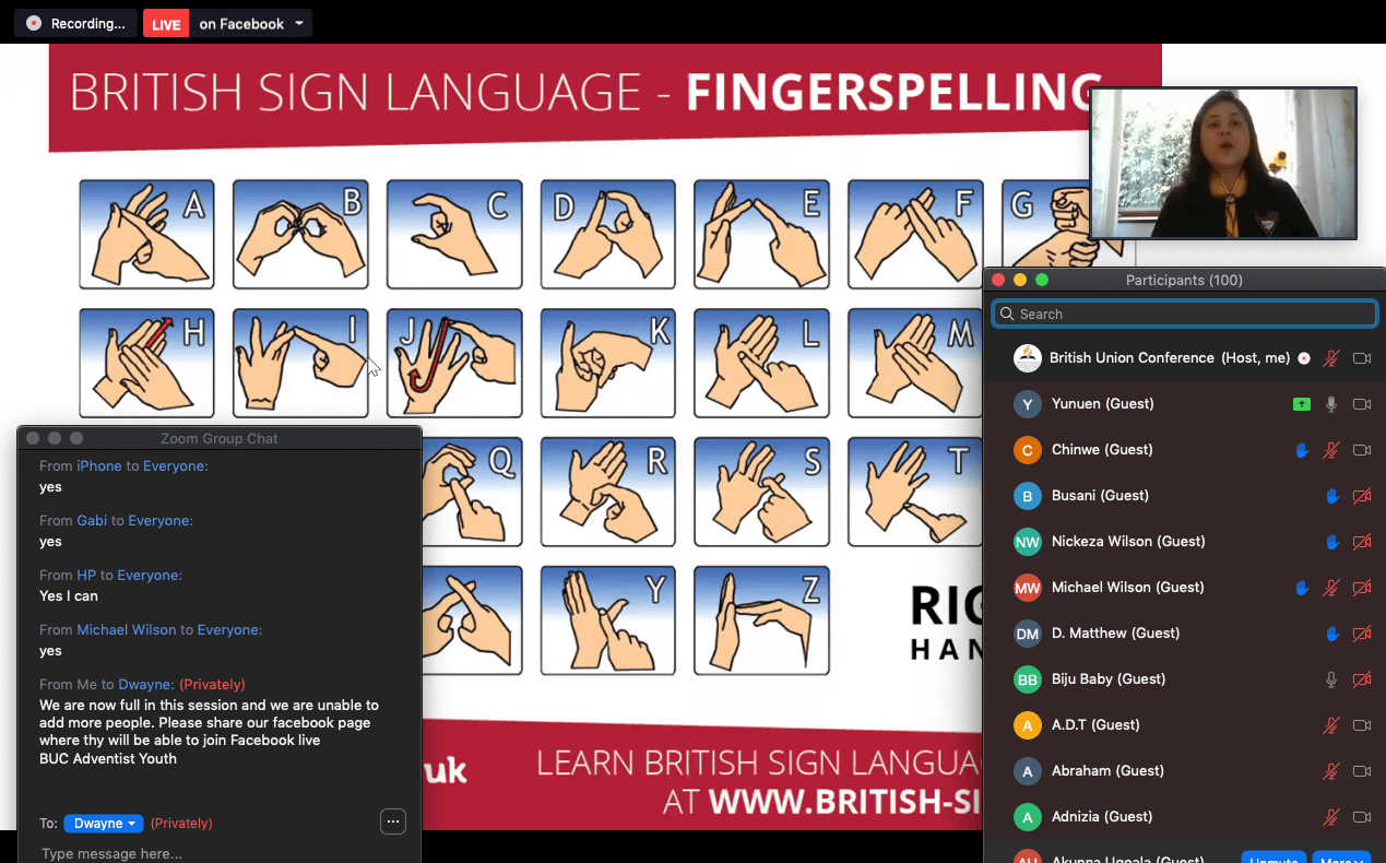 Sign Language Pathfinder Youth and Pathfinder Ministries Keeping One Step Ahead across the ...