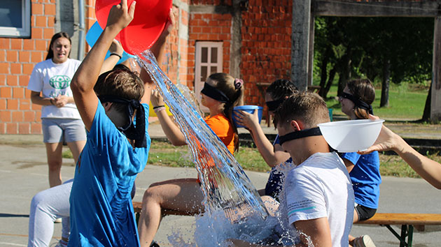 Water games at ADRA Croatia BANOVANIJA23 Summer Games.
