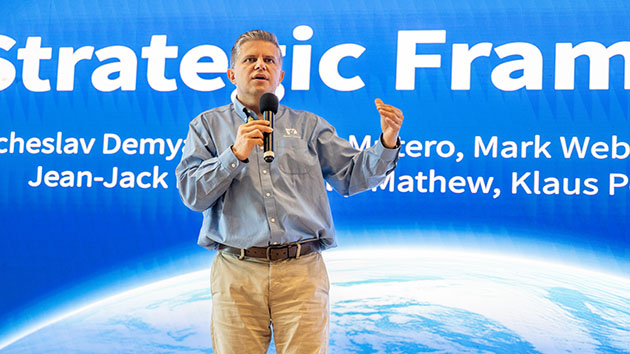 Vyacheslav Demyan, President, of Hope Channel International, presented the keynote address to reach one billion people by 2030.