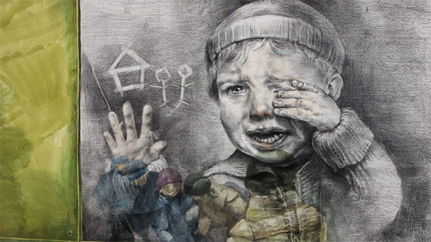 one of the entries, in the 15-18 category for this year's art competition