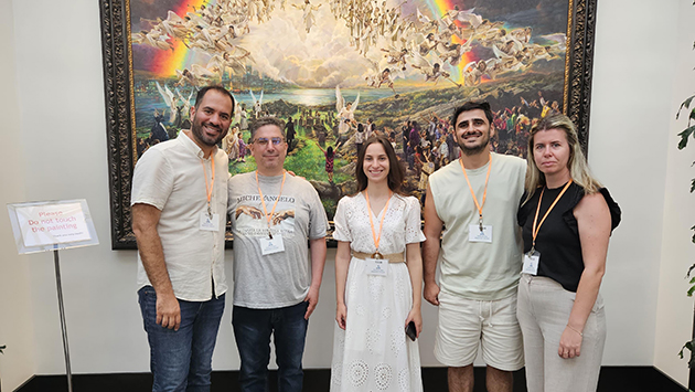 Albanian delegation at the GeneralConference headquarters