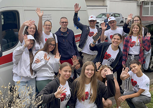 Group of volunteers in Sarajevo, 2025