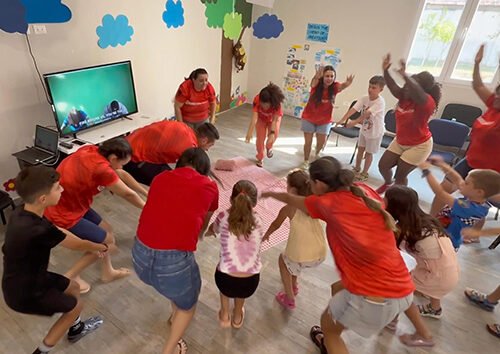 Summer camp in Albania, 2025. Kinds dancing