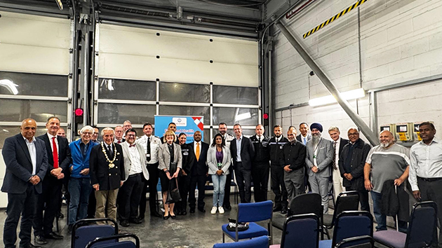 Faith, civic, and community leaders gather at Watford Fire Station, united in their commitment to peace, collaboration, and community wellbeing.