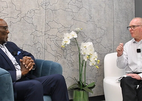 David and Don sitting for the interview, 2025