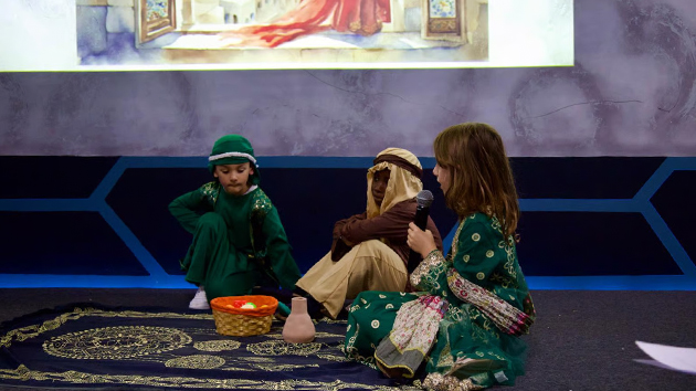Three children from the Limerick Seventh-day Adventist Church act out a scene from the Israelites’ journey during a special Sabbath programme on 4 October 2025