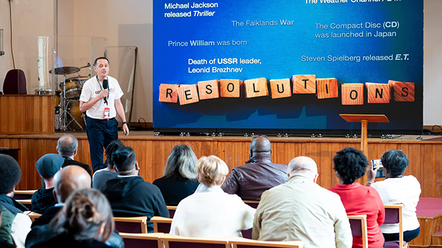 Pastor Christian Salcianu, Principal of the Adventist Discovery Centre, challenges delegates to embrace digital leadership grounded in biblical vision in his talk “Leading in a Digital Age: From Scripture to Strategy"