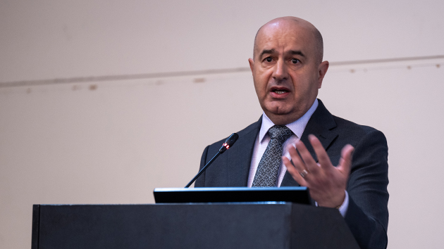 TED Treasurer Nenad Jepuranović presents the 2025 financial report, outlining a strategy of intentional investment in mission and continued financial stability across the Division