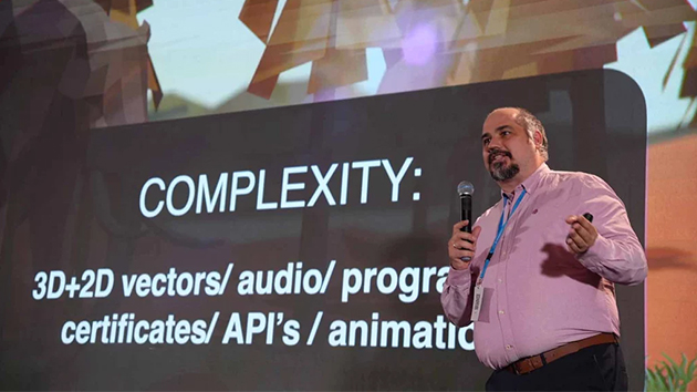 Rauel Cremades shared some details about the technical aspects of Creation: The Game design. He said they used about 50 different programs to put the game together