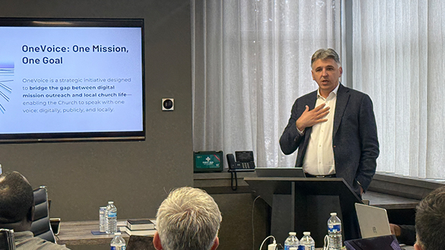 Dragan Grujičić presents the South-East European Union Conference’s plans for the OneVoice27 initiative