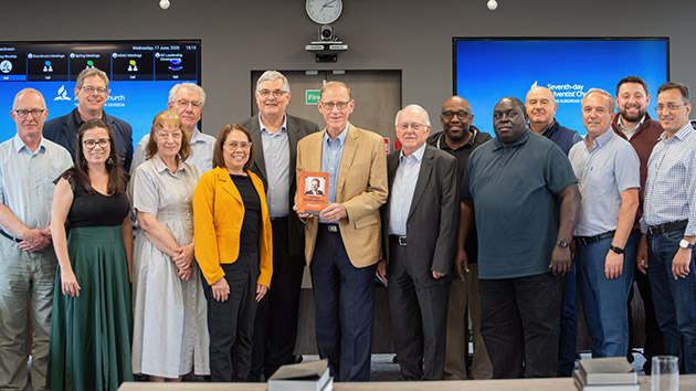 Valentine visited the TED offices as part of his UK book tour, introducing ‘Edward Heppenstall: Reforming Theologian of Twentieth-Century Adventism’