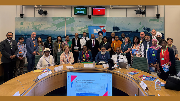 Faith leaders, health professionals and community representatives gather for “The Role of Faith in Health” event at the Houses of Parliament in London on 13 July 2026
