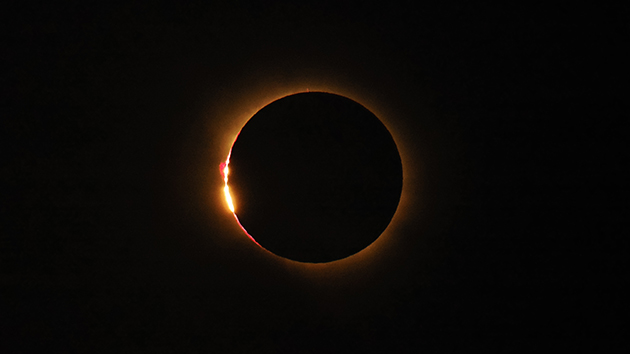 The Moon passes in front of the Sun during the total solar eclipse seen from Sagunto, Spain, on 12 August. The eclipse reached maximum coverage at approximately 8:30 pm and formed a central part of the Geoscience Research Institute’s Faith and Science Conference