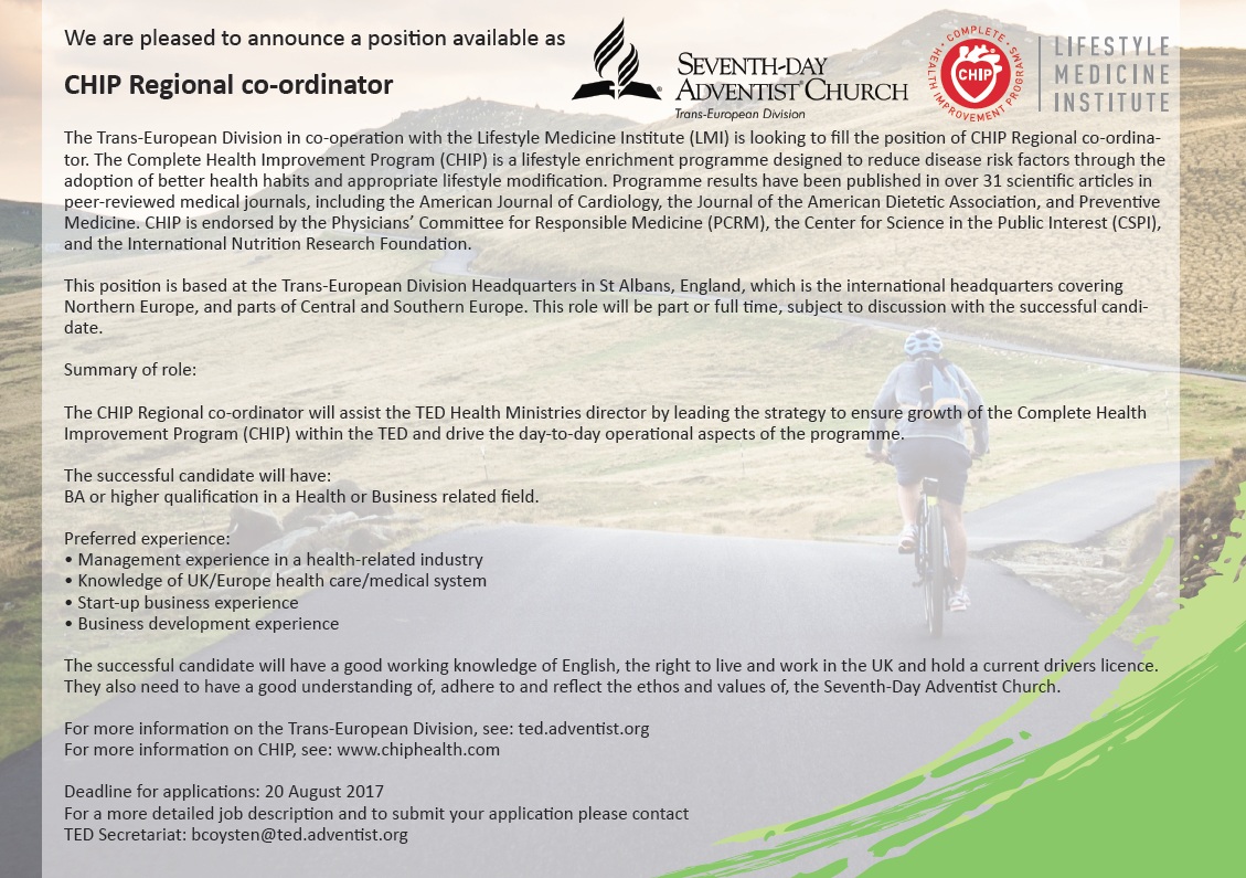 CHIP regional co ordinator