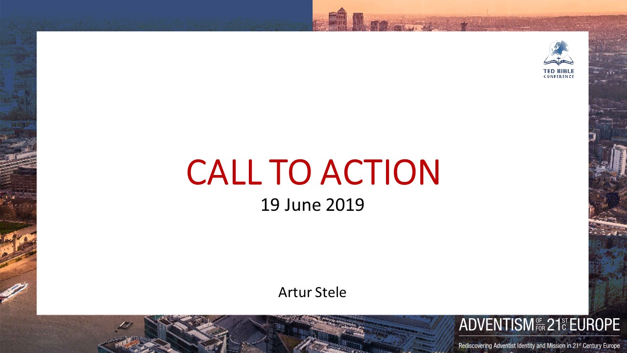 TED Bible Conference AStele call to action