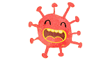 corona virus kids illustration