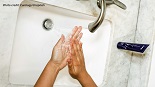 washing hands with soap